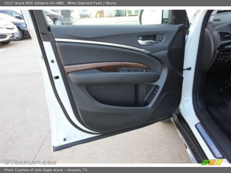 White Diamond Pearl / Ebony 2017 Acura MDX Advance SH-AWD