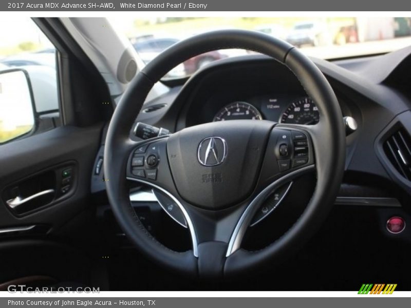 White Diamond Pearl / Ebony 2017 Acura MDX Advance SH-AWD