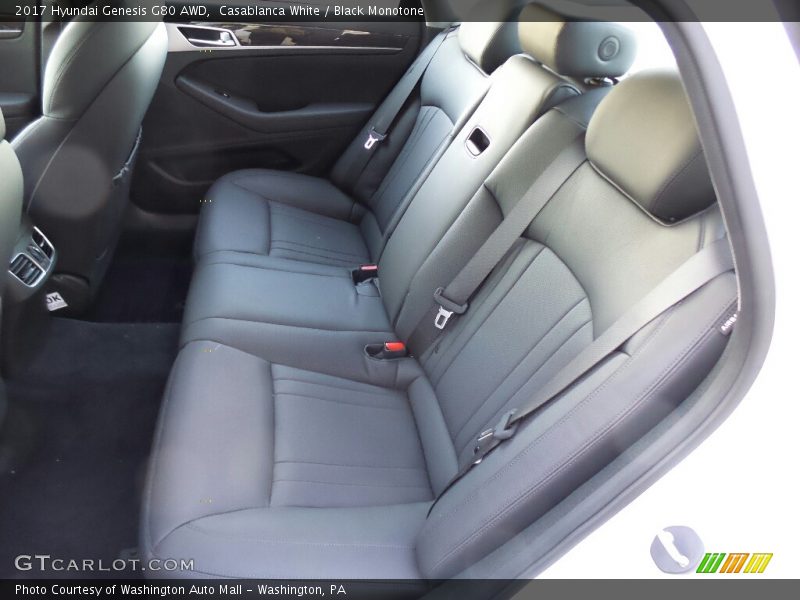 Rear Seat of 2017 Genesis G80 AWD