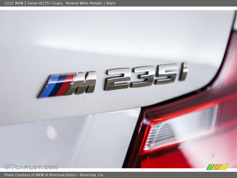 Mineral White Metallic / Black 2015 BMW 2 Series M235i Coupe