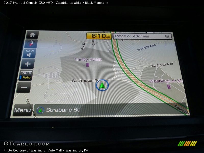 Navigation of 2017 Genesis G80 AWD