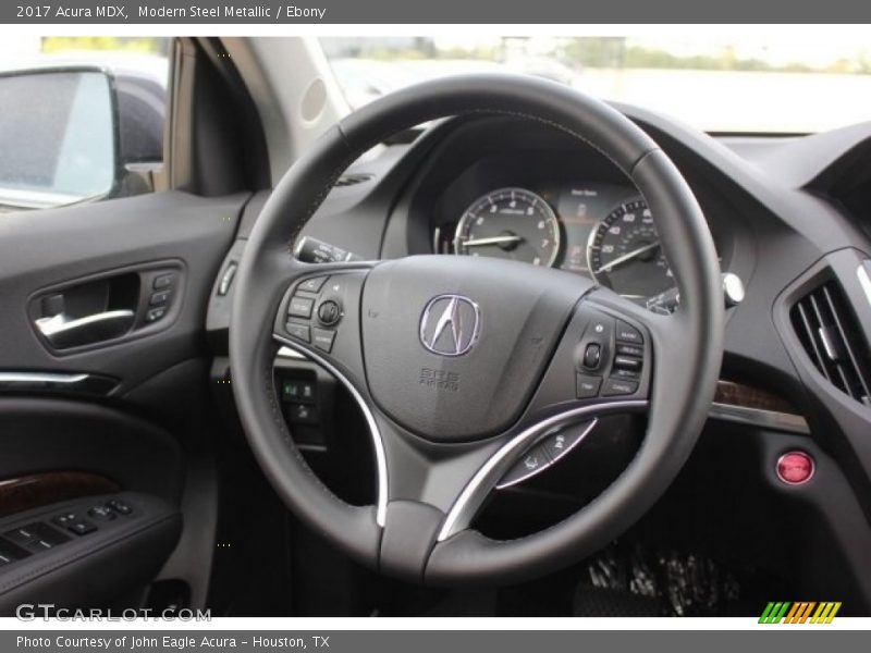 Modern Steel Metallic / Ebony 2017 Acura MDX