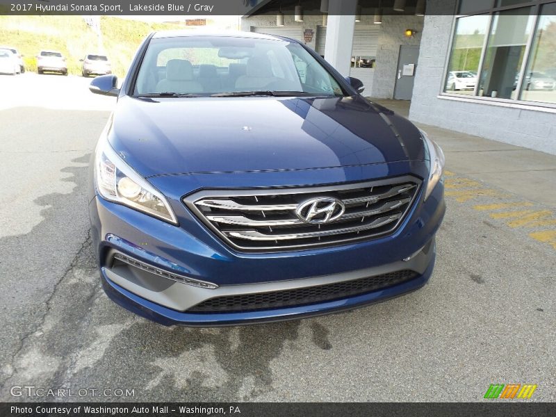 Lakeside Blue / Gray 2017 Hyundai Sonata Sport