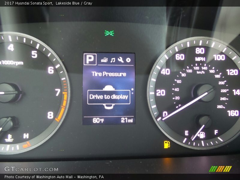 Lakeside Blue / Gray 2017 Hyundai Sonata Sport