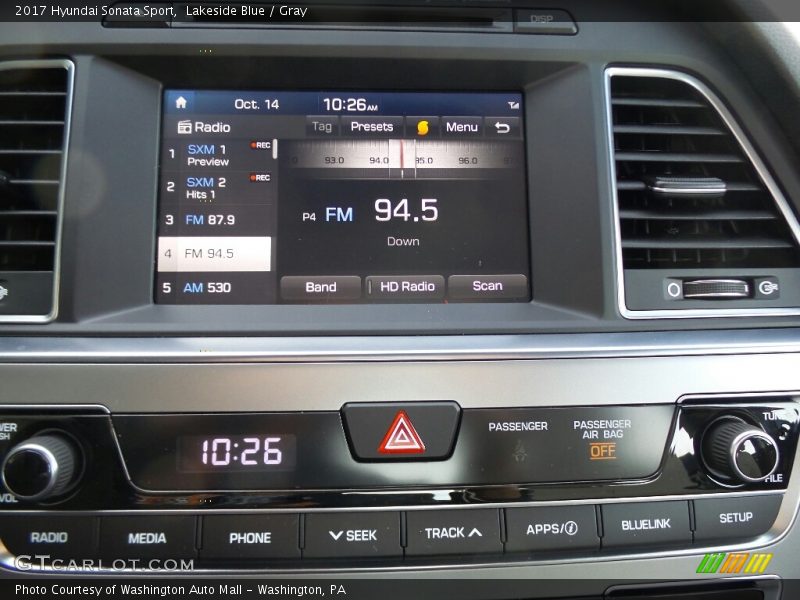 Controls of 2017 Sonata Sport