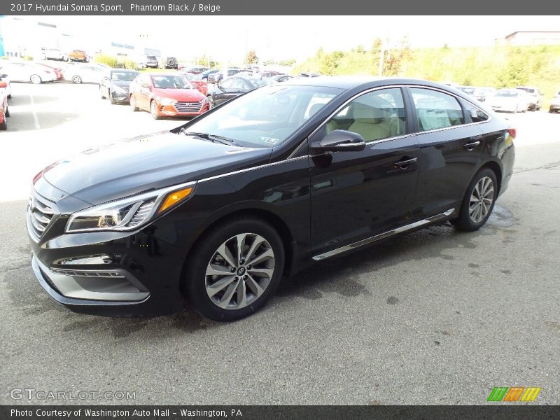 Phantom Black / Beige 2017 Hyundai Sonata Sport