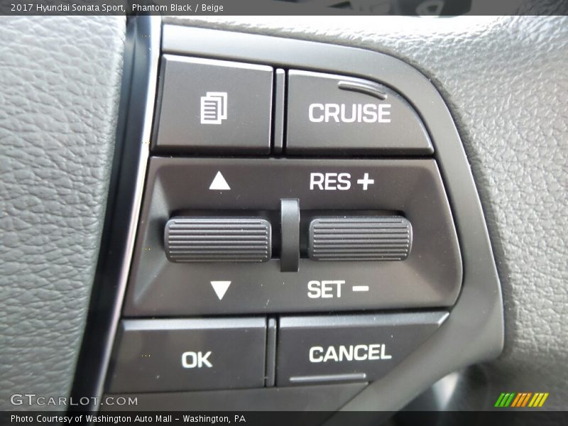 Phantom Black / Beige 2017 Hyundai Sonata Sport