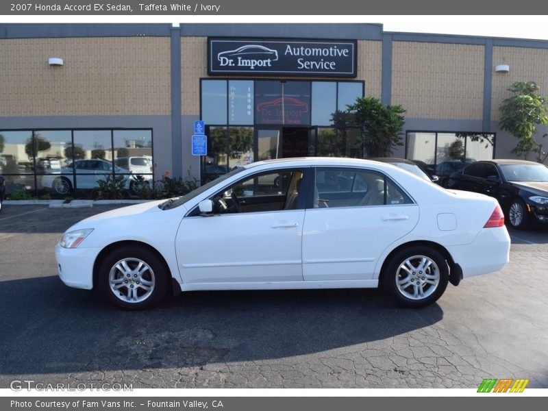 Taffeta White / Ivory 2007 Honda Accord EX Sedan