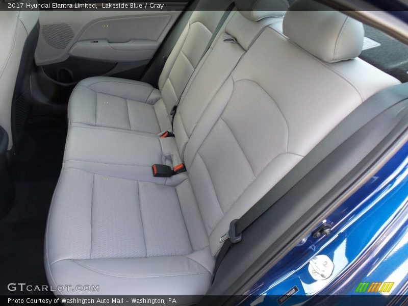 Lakeside Blue / Gray 2017 Hyundai Elantra Limited