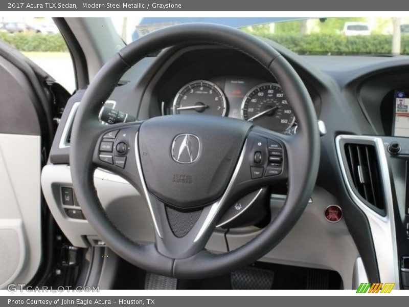 Modern Steel Metallic / Graystone 2017 Acura TLX Sedan