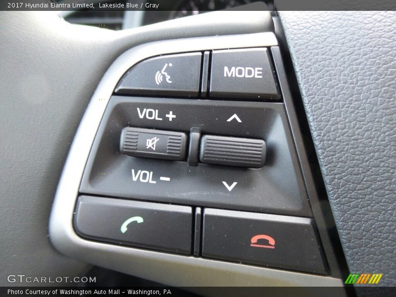 Lakeside Blue / Gray 2017 Hyundai Elantra Limited