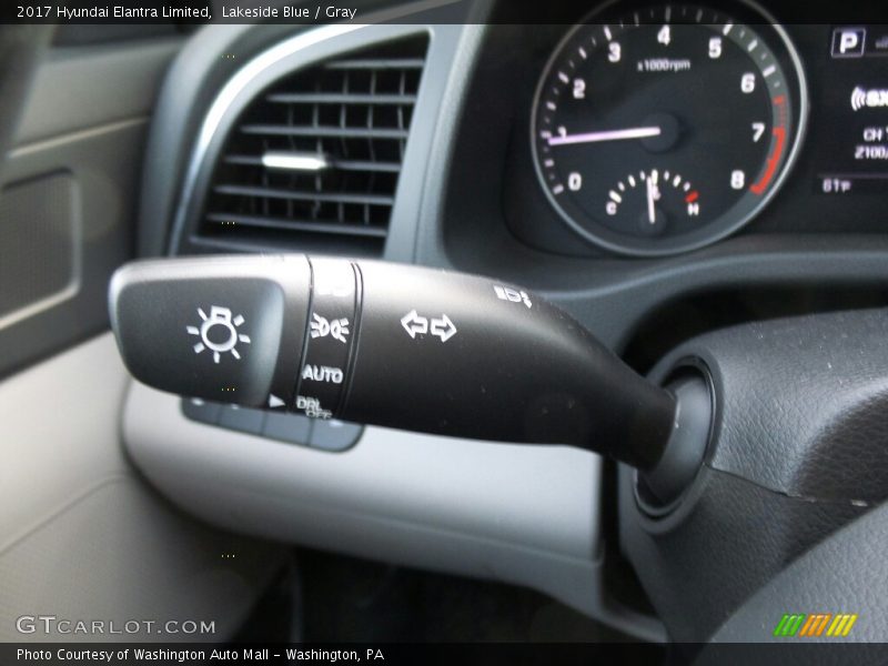 Lakeside Blue / Gray 2017 Hyundai Elantra Limited