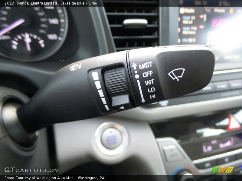 Lakeside Blue / Gray 2017 Hyundai Elantra Limited