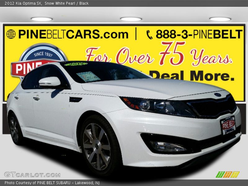 Snow White Pearl / Black 2012 Kia Optima SX