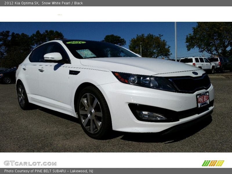Snow White Pearl / Black 2012 Kia Optima SX