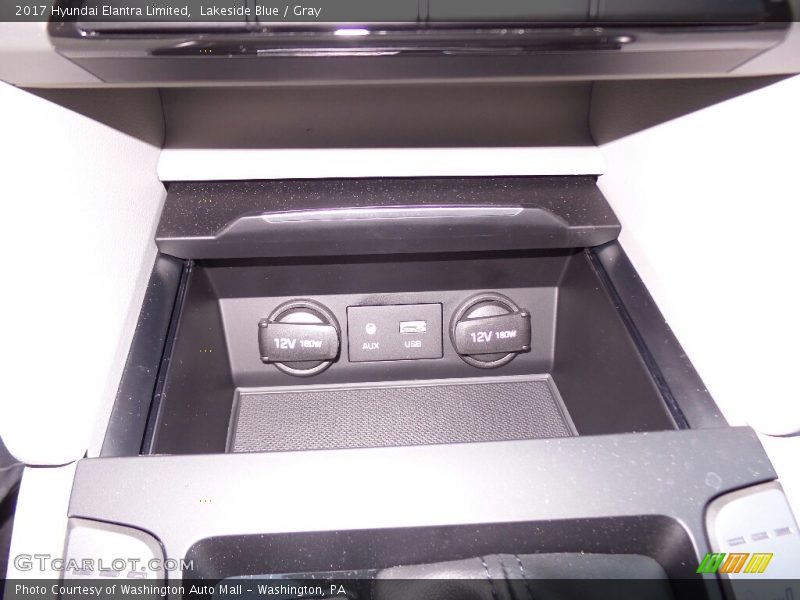 Lakeside Blue / Gray 2017 Hyundai Elantra Limited