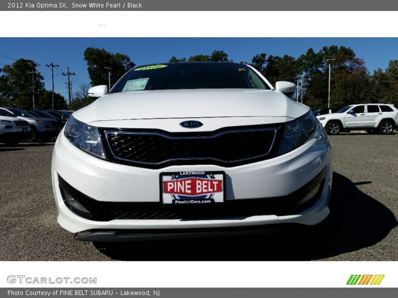 Snow White Pearl / Black 2012 Kia Optima SX