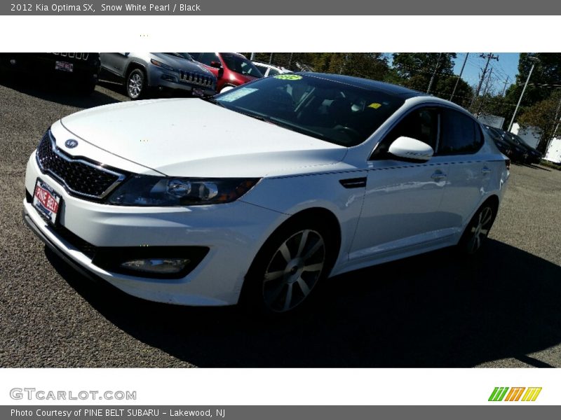Snow White Pearl / Black 2012 Kia Optima SX
