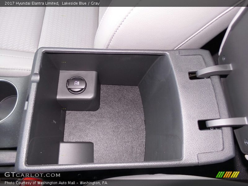 Lakeside Blue / Gray 2017 Hyundai Elantra Limited