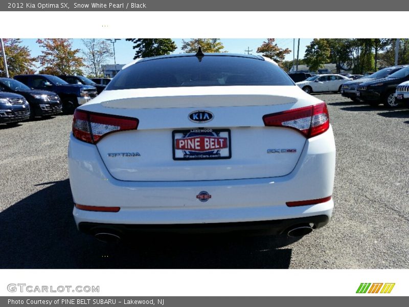 Snow White Pearl / Black 2012 Kia Optima SX