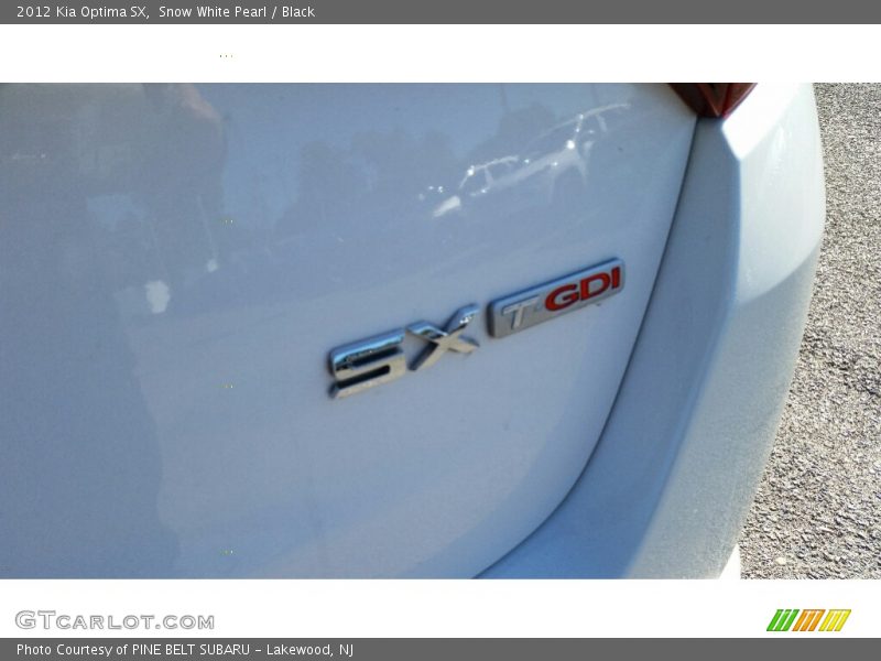 Snow White Pearl / Black 2012 Kia Optima SX