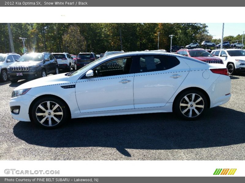 Snow White Pearl / Black 2012 Kia Optima SX