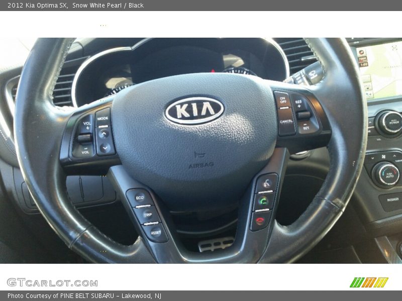 Snow White Pearl / Black 2012 Kia Optima SX