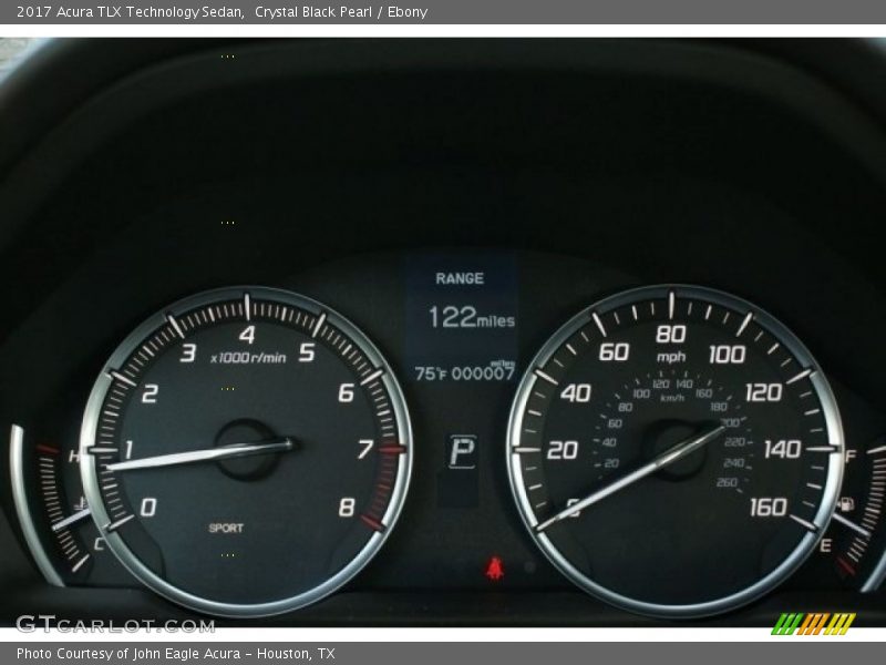 Crystal Black Pearl / Ebony 2017 Acura TLX Technology Sedan