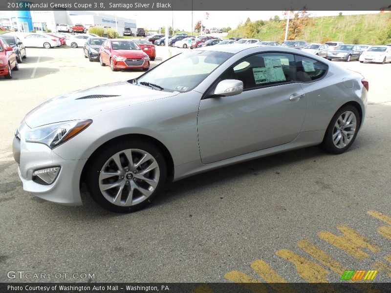 Santiago Silver / Black 2016 Hyundai Genesis Coupe 3.8