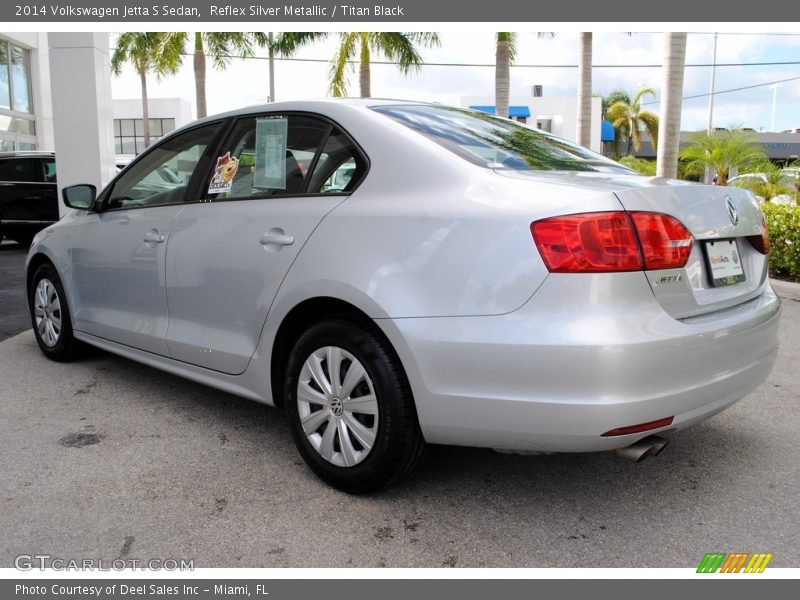 Reflex Silver Metallic / Titan Black 2014 Volkswagen Jetta S Sedan