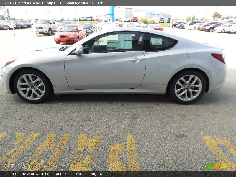 Santiago Silver / Black 2016 Hyundai Genesis Coupe 3.8