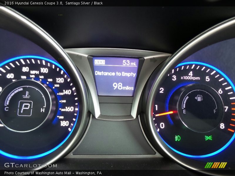  2016 Genesis Coupe 3.8 3.8 Gauges