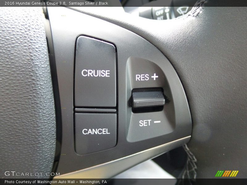 Controls of 2016 Genesis Coupe 3.8