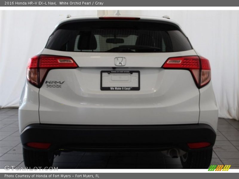 White Orchid Pearl / Gray 2016 Honda HR-V EX-L Navi