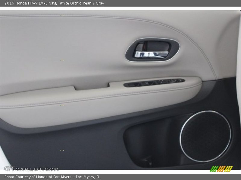 White Orchid Pearl / Gray 2016 Honda HR-V EX-L Navi
