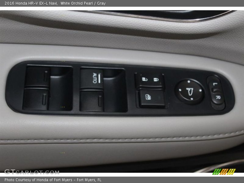 White Orchid Pearl / Gray 2016 Honda HR-V EX-L Navi