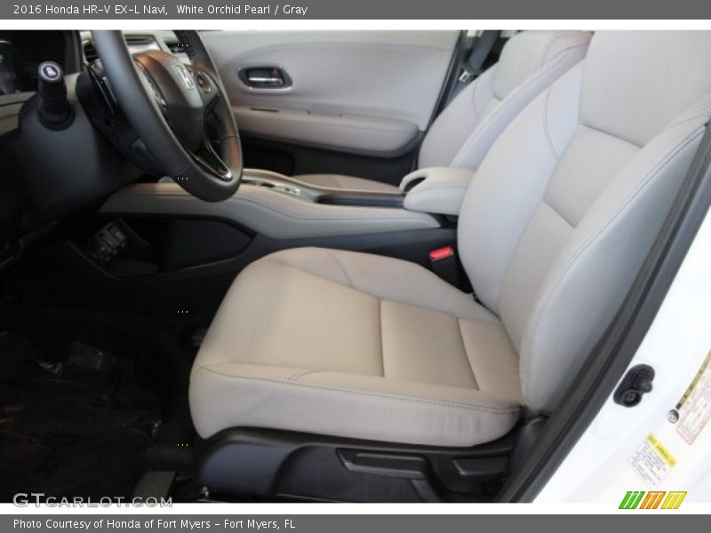 White Orchid Pearl / Gray 2016 Honda HR-V EX-L Navi