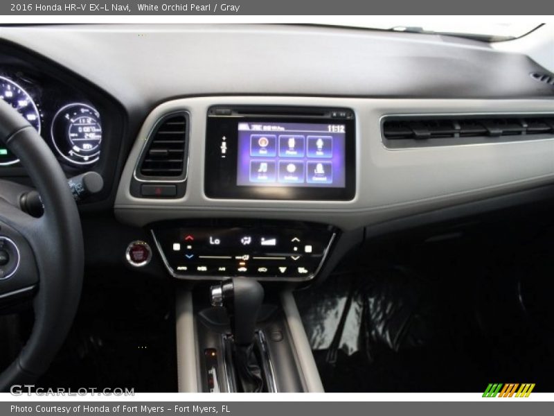 White Orchid Pearl / Gray 2016 Honda HR-V EX-L Navi