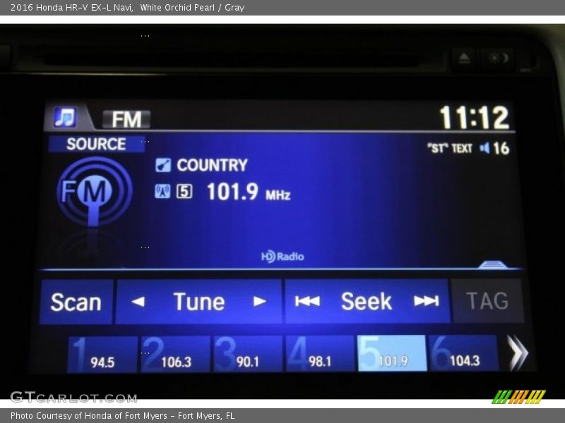 Audio System of 2016 HR-V EX-L Navi