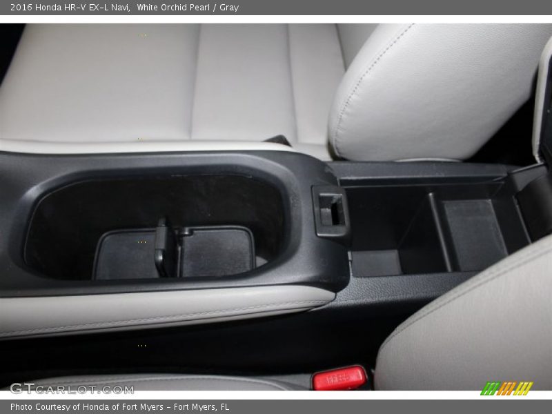 White Orchid Pearl / Gray 2016 Honda HR-V EX-L Navi