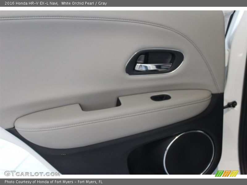 White Orchid Pearl / Gray 2016 Honda HR-V EX-L Navi