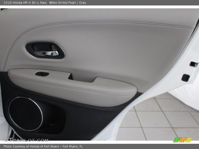 White Orchid Pearl / Gray 2016 Honda HR-V EX-L Navi