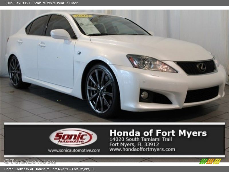 Starfire White Pearl / Black 2009 Lexus IS F