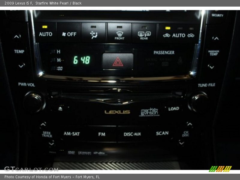 Starfire White Pearl / Black 2009 Lexus IS F