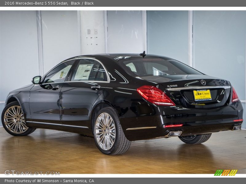 Black / Black 2016 Mercedes-Benz S 550 Sedan