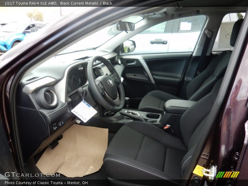 Black Current Metallic / Black 2017 Toyota RAV4 XLE AWD
