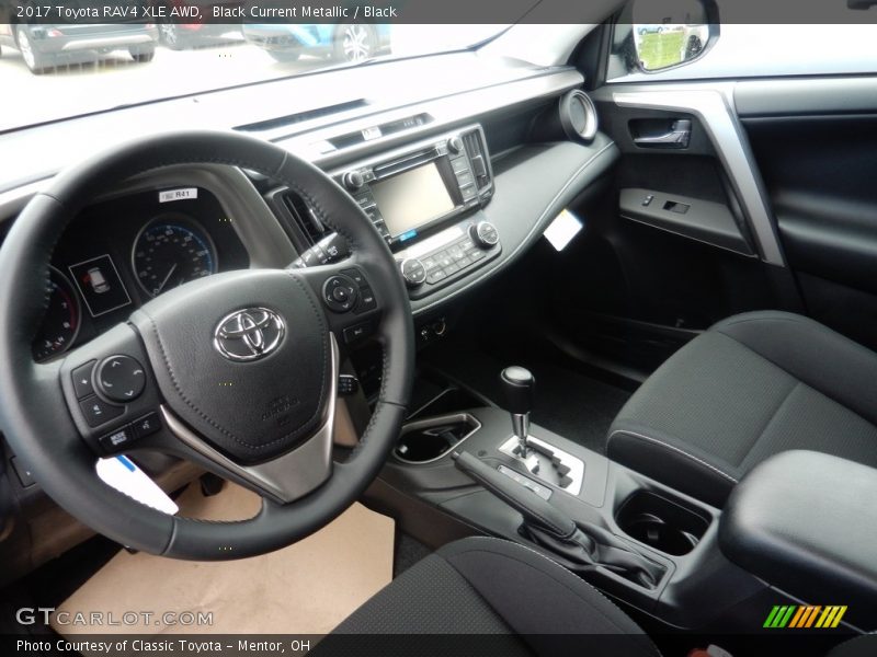 Black Current Metallic / Black 2017 Toyota RAV4 XLE AWD