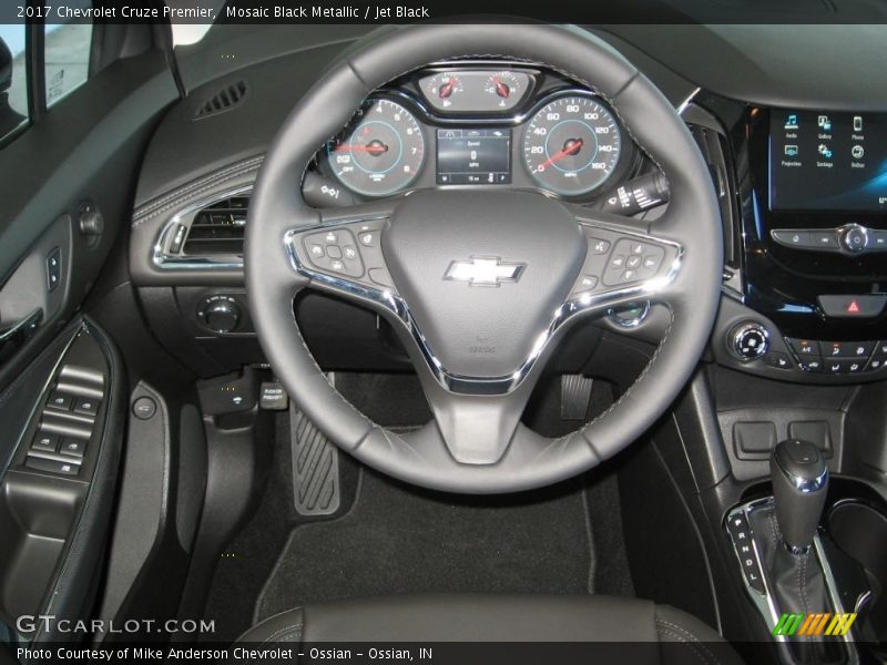 Mosaic Black Metallic / Jet Black 2017 Chevrolet Cruze Premier