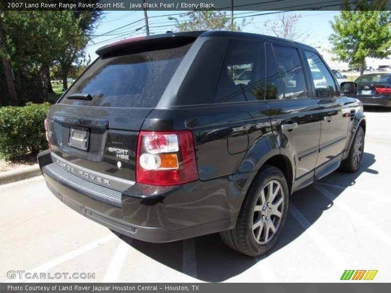 Java Black Pearl / Ebony Black 2007 Land Rover Range Rover Sport HSE