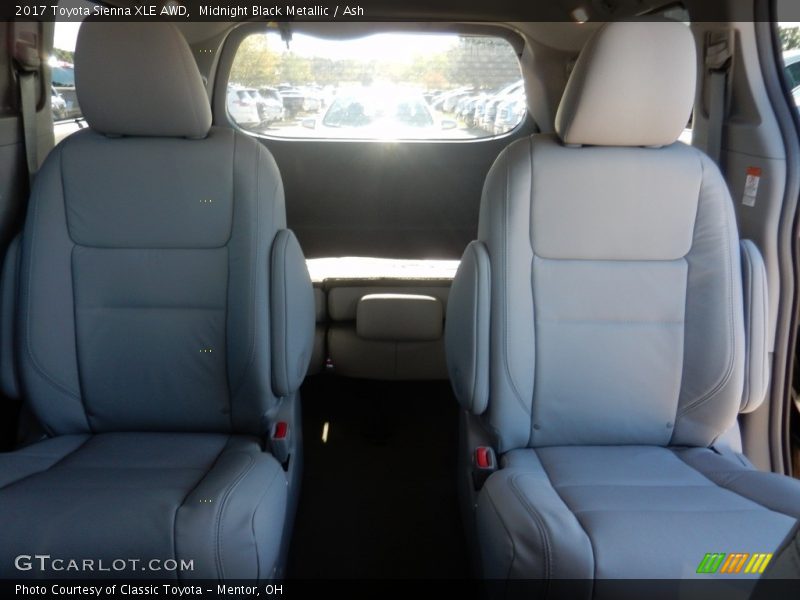 Midnight Black Metallic / Ash 2017 Toyota Sienna XLE AWD